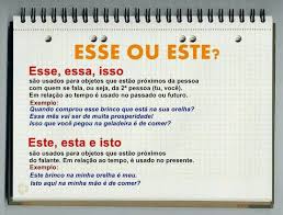 Esse Ou Este Dicas De Portugues Verbos Irregulares Dicas
