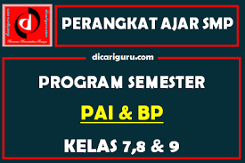 Maybe you would like to learn more about one of these? Program Semester Promes Pai Smp Kelas 7 8 Dan 9 Dicariguru Com