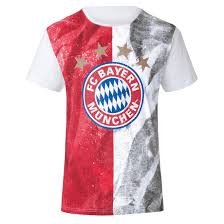 T Shirt Rot Weiss Offizieller Fc Bayern Fanshop
