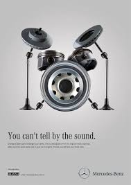 You Cant Tell By The Sound Mercedes Benz Ad Car Advertising Ads Creative Print Ads