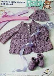 Who is the best knitter in the world? Bhkc 47 Knitting Pattern Baby Matinee Coat Bootees Hat 5015161000474 Ebay