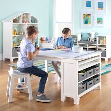 It can make our project easier to finish, and be more enjoyable activity. Martha Stewart Living And Learning Kids Art Table And Stool Set White Guidecraft Kids Furniture And Toys