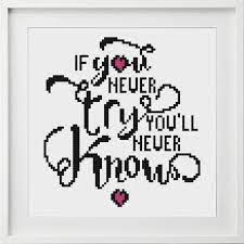 This design would look beautiful as a pillow. Inspirational Cross Stitch Pattern Cross Stitch Chart Modern Etsy Cross Stitch Cross Stitch Patterns Cross Stitch Bookmarks