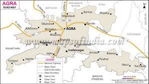 Agra Ring Road Map Agra Road Map