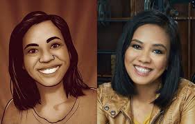 For our annual Walt Disney Animation Studios Caricature Show, Effects  Animator Kee Suong captured Frozen 2 Heads of Effects Animation Dale Mayeda  and Marlon West and Effects Supervisor Erin Ramos!