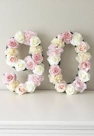 Classy Birthday Flowers For Her Floral Number Flower Number 90th Birthday Party 90th Etsy 90th Birthday Decorations 90th Birthday Parties 50th Birthday Party Decorations