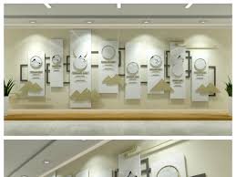 素雅新中式企业文化墙企业照片墙 home decor decals home decor decor