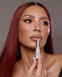 Kim Kardashian Launches Silk Matte Lip Color with New Red Hair