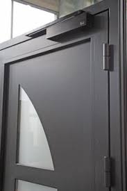 Porte Aluminium Novafen Design N 10 Porte Aluminium Pont Thermique Fenetre