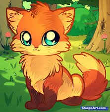 Manga Fox Animal Drawings Cute Anime Cat Anime Animals