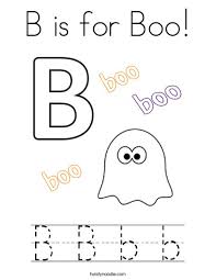 This collection includes mandalas, florals, and more. B Is For Boo Coloring Page Twisty Noodle