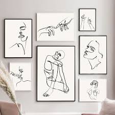 Shop the top 25 most popular 1 at the best prices! Body Line Drawing Abstract Painting Wall Art Canvas Black White Nordic Posters Prints Wall Pictures Unframed Shopee Philippines