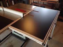 Table Saw Folding Outfeed Table Table Saw Table Saw Fence Woodworking Table