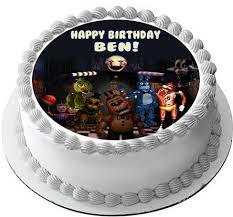 Five Nights At Freddy S Nr7 Edible Cake Topper Or Cupcake Topper Birthday Cake Toppers Edible Cake Toppers Cake Toppers