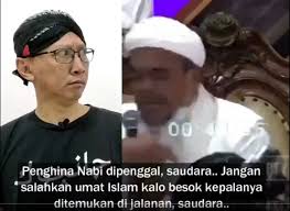 √Ditunggu di Bandung! Abu Janda Tantang HRS Penggal Kepalanya?