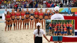 The disciplinary committee of the european handball federation (ehf) fined the norway team 1,500 euros ($1,768), or 150 euros per player last monday, for improper clothing after they wore shorts. Beach Handball Bikini Scandal Authorities Blasted For Dishing Out Fine To Norway Team After They Cover Up In Protest Rt Sport News