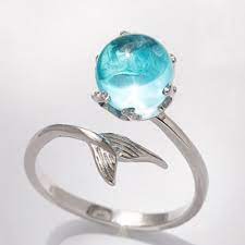 Best Mermaid Rings Diamond Minecraft Magical Jewelry Womens Rings Gemstone Fantasy Jewelry