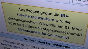 The union wis pitten thegither fir cultural an economic ettils. Wikipedia Aus Protest Gegen Eu Urheberrechtsreform Offline Aktuell Deutschland Dw 21 03 2019