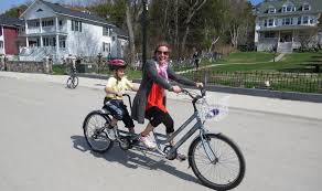 We pack our bikes, snacks and rock out the day! Rent A Bike From Mackinac Wheels And Mackinac Bike Barn