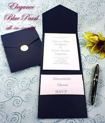 All In One Pocket Invitation Kit Navy Blue Elegance Pack Of 20 Pocket Invitation Http Www Amazo Wedding Invitations Wedding Invitation Kits Wedding Cards