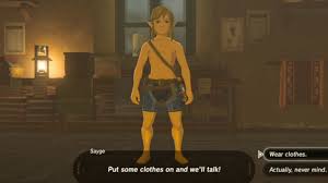 Great Reactions to Link Naked in Breath of the Wild