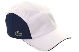 Lacoste Diamond Weave Taffeta Adjustable Hat White Navy Headwear Fashion Adjustable Hat Hats