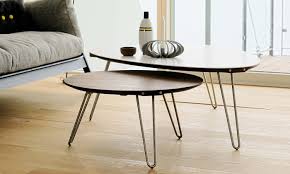 Lomond, table basse avec plateau relevable, bois de manguier et métal noir. Table Basse Triangulaire Scandinave Shark De Naver