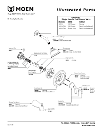 I need to replace the shower cartridge. Moen Single Handle Shower Faucet Replacement Parts