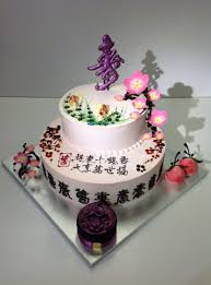 Saying happy birthday in chinese is one of the most useful phrases you'll learn. Chinese Birthday Cake With Cherry Blossom Chinese Style Birthday Cake With 3d Cherry Flower In Chocolate Chocolate Shu Plaque Meaning Lo Cakecentral Com