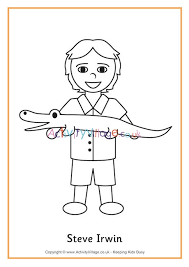 Check spelling or type a new query. Steve Irwin Colouring Page