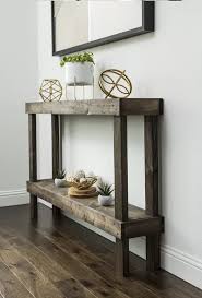 Union Rustic Dunlap Solid Wood Console Table Wayfair In 2020 Wood Console Table Wood Console Narrow Console Table
