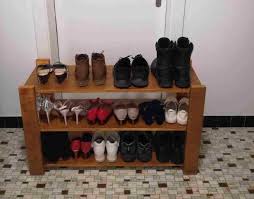 It measures 77h x 36w x 16d and you can build it with very basic power. 11 Free Diy Shoe Rack Plans
