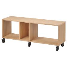 Ravaror Bank Mit Rollen Eichenfurnier Ikea Deutschland Ikea Shelf Furniture Oak Dining Table