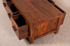 Sheesham furniture is a twisty grained hardwood.it is grown in india where conditions are warm and wet.it is quite different from european woods, like pine for example.when it arrives in the uk, it has already been wrapped in several layers of cardboard,plastic and bubble wrap.this. Coffee Table Sheesham Wood Honey Coloured 6 Drawers Casa Bella Furniture Uk