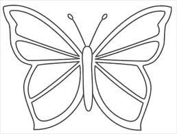 Image Result For Coloring Pages Easy Butterfly Stencil Butterfly Printable Butterfly Coloring Page