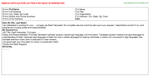 English as a second language (esl) curso/nivel: Nepali Language Interpreter Application Letters