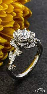 Rose Engagement Ring Greenlakejewelry Unusual Wedding Rings Rose Engagement Ring Designer Engagement Rings