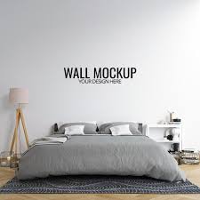 Interior Bedroom Wall Mockup Background Bedroom Interior Bedroom Wall Bedroom