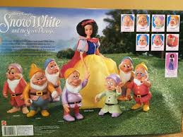 Vintage Snow White Seven Dwarfs Gift Play Set 1993 Mattel Barbie Doll New In Box Collectable Fairytale Toys Unique Barbie Dolls Snow White Seven Dwarfs Playset
