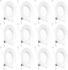 One foot is defined exactly as 30.48 centimeters and there are 12 inches in a foot, if you divide 30.48 by 12, that makes 2.54 cm in an inch. Sunco Lighting 12 Pack 5 6 Inch Led Recessed Downlight Baffle Trim Dimmable 13w 75w 3000k Warm White 965 Lm Damp Rated Simple Retrofit Installation Ul Energy Star Amazon Com