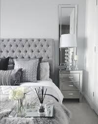 Choose a decorative wall mirror, framed mirror, or starburst mirror for the living room. Gray And White Bedroom Side Tables Novocom Top