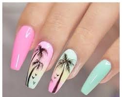 40 Fresh Summer Nail Designs For 2019 00033 Armaweb07 Com Ideas De Unas Unas De Gel Cuadradas Disenos De Unas