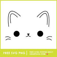 Cute Cat Face Free Svg Free Svg Cute Cat Face Svg