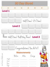 Fitness Calendar 30 Day Shred Jillian Michaels Workout Calendar