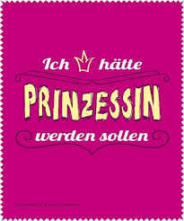Lustiges Brillenputztuch Mit Spruch Prinzessin