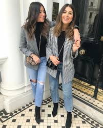 Black Blazer With Jeans Women Plaid Blazer Boyfriend Jeans And Black Ankle Boots Anklebootsandjeans Fashion Blazer Outfits Fashion Outfits