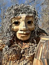 Mama Mimi in Rendezvous Park. Jackson Hole, WY. I walked in circles in the  park looking for her 🤣😂 even walked past her a few times before I spotted  her. This is