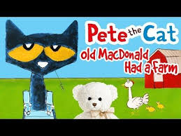 Pete The Cat Old Macdonald Had A Farm By James Dean Book Read Aloud Storytime With Ms Becky Youtube Pete The Cat Childrens Songs Book Wall