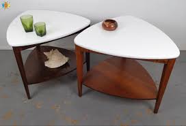 These Gorgeous Mersman Guitar Pick Side Tables Are As Awesome As They Are Efficient With Extra Storage Below The Table Table Furniture Makeover Solid Walnut