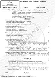 Listing the limitations shows your honesty and complete understanding of the topic. Research Methodology 2018 2019 Ba Economics Idol Correspondence 3rd Year Tyba 3 Question Paper With Pdf Download Shaalaa Com